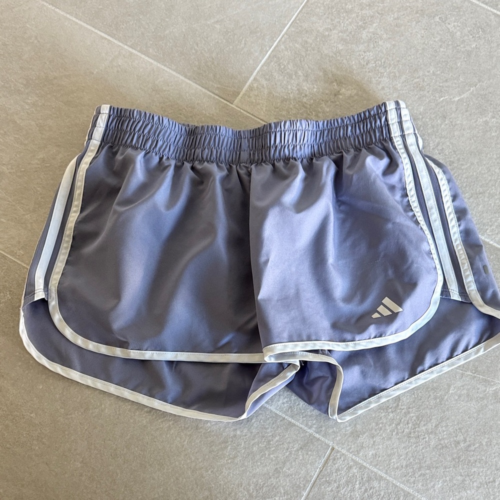 Adidas Women's Lilac Purple Athletic Running Shorts 3”